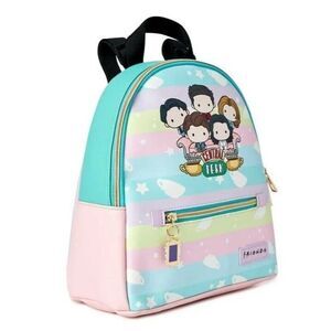 FRIENDS Central Perk Women's Mini Backpack Multi-Color with Photo Frame Charm